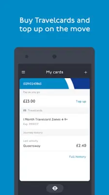 TfL Oyster and contactless android App screenshot 5